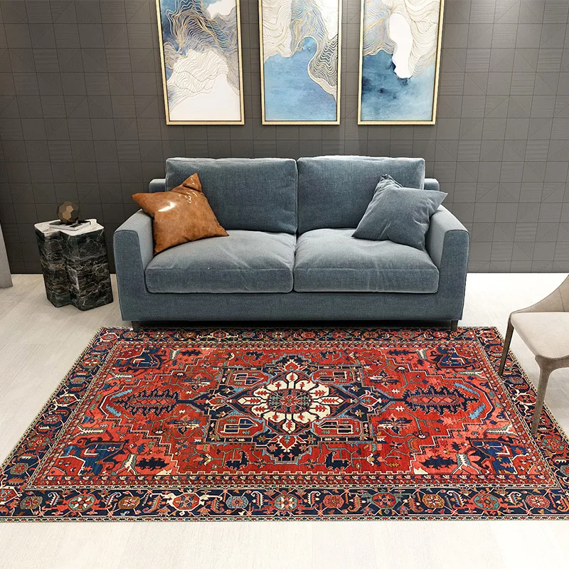 American Retro Living Room Carpet Bedroom Nordic Minimalist Coffee Table Into The Home Non-Slip Absorbent Floor Mat Carpet 
American Retro Living Room Carpet Bedroom Nordic Minimalist Coffee Table Into The Home Non-Slip Absorbent Floor Mat Carpet