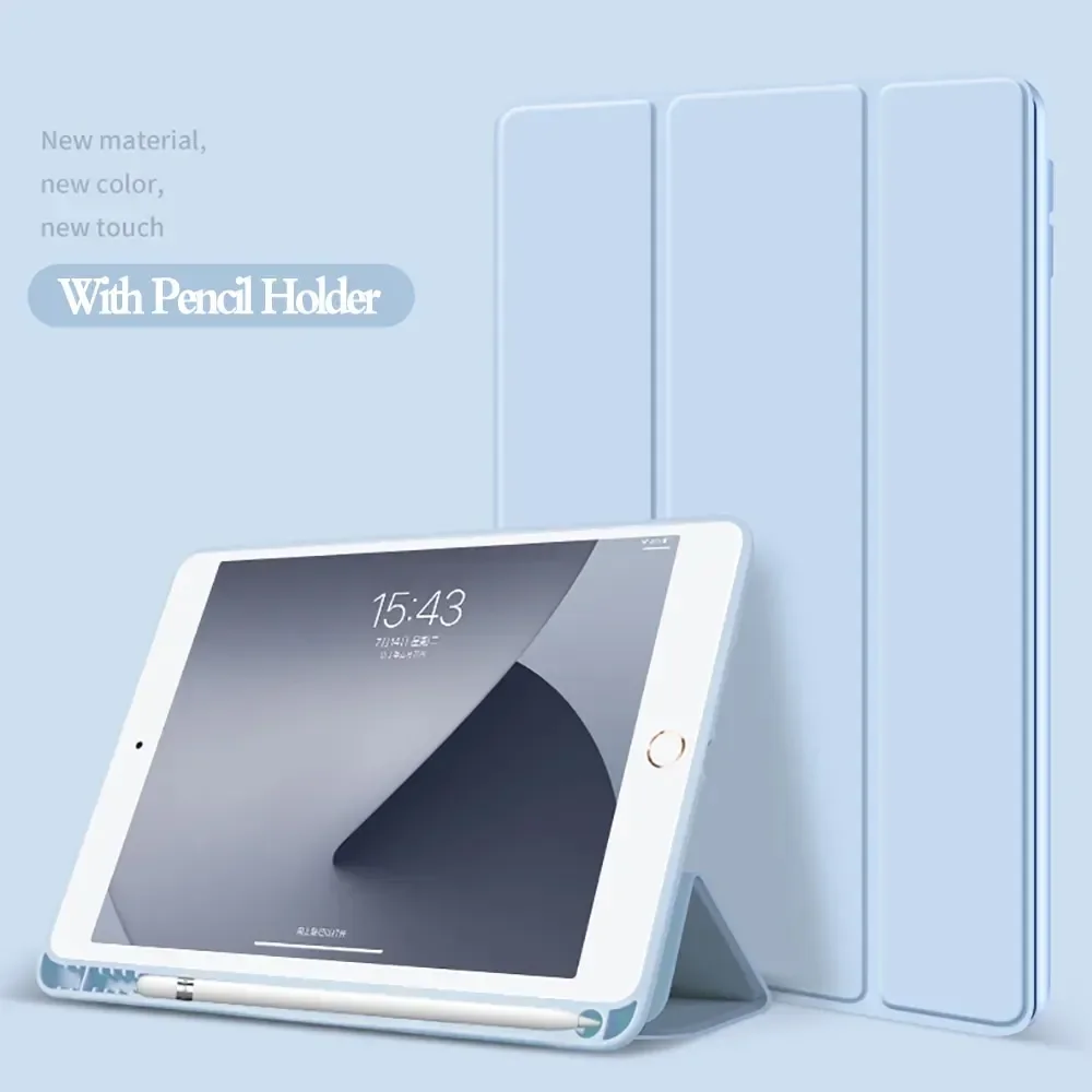 For iPad 9.7 2017 2018 Case With Pencil Holder Smart PU Leather Case For iPad 5th 6th generation Case A1822 A1823 A1954
For iPad 9.7 2017 2018 Case With Pencil Holder Smart PU Leather Case For iPad 5th 6th generation Case A1822 A1823 A1954