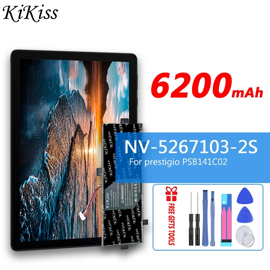 Аккумулятор KiKiss 6200 мАч для планшетов prestigio PSB141C02 Smartbook 141 C2 
Аккумулятор KiKiss 6200 мАч для планшетов prestigio PSB141C02 Smartbook 141 C2