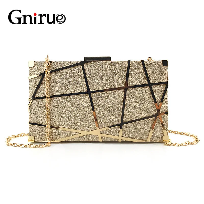 

Aelicy Luxury Gold Evening Bag Women Party Banquet Glitter Bags Wedding Clutches Minaudiere Chain Shoulder Handbags Bolsas Mujer