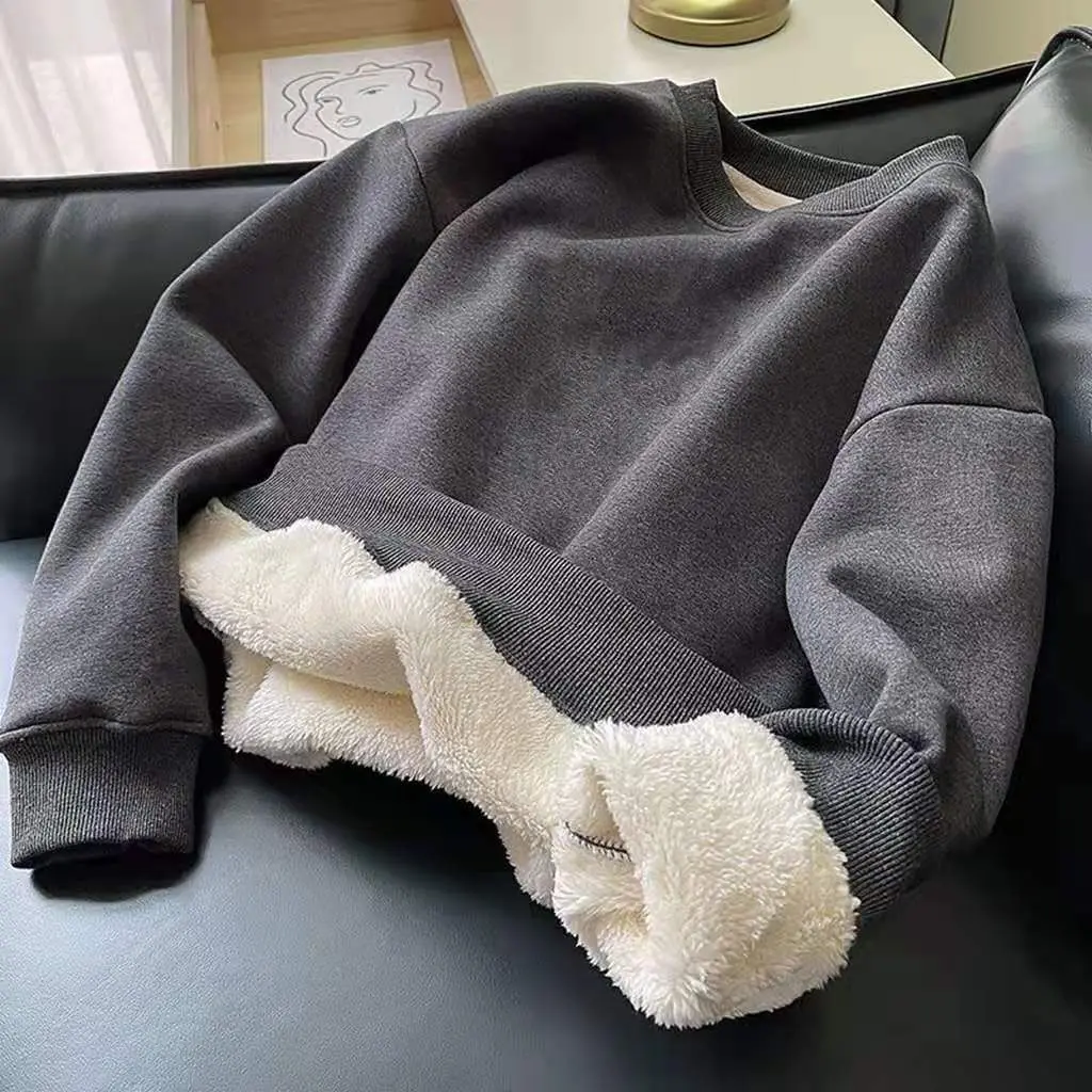 2022 Autumn Winter Mens Fleece Sweatshirts Fuzzy Hoodless Wool Liner Sweater Thermal Underwear Pullover Tops Hoodie Solid Color
2022 Autumn Winter Mens Fleece Sweatshirts Fuzzy Hoodless Wool Liner Sweater Thermal Underwear Pullover Tops Hoodie Solid Color
