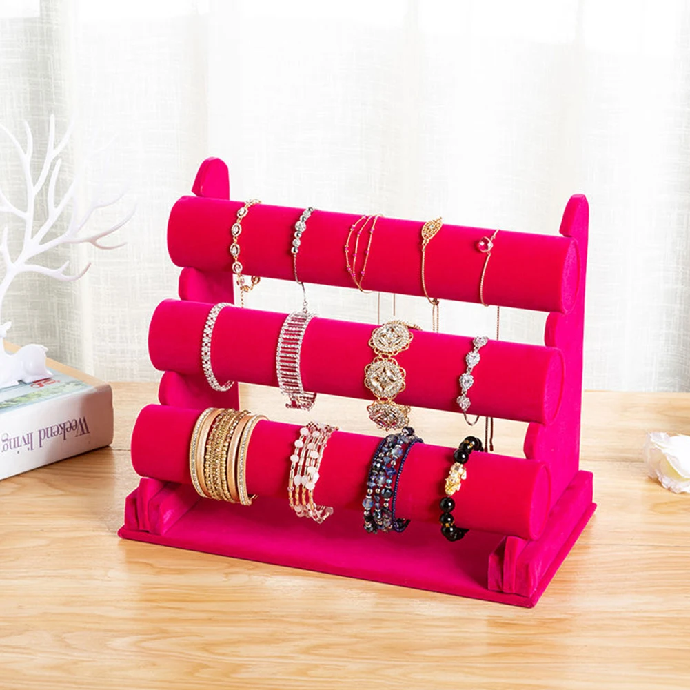 Portable Velvet Bracelet Bangle T-Bar Rack Watch Jewelry Organizer Display Stand
Portable Velvet Bracelet Bangle T-Bar Rack Watch Jewelry Organizer Display Stand