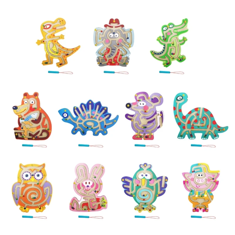 Portable Magnetic Animal Maze Puzzle Kid Montessori Early Learning Educational Toy Cartoon Walking Beads Labyrinth Toy
Portable Magnetic Animal Maze Puzzle Kid Montessori Early Learning Educational Toy Cartoon Walking Beads Labyrinth Toy