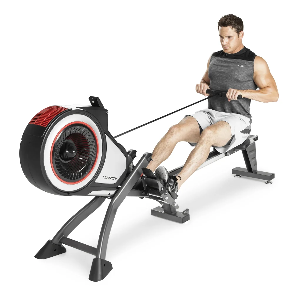Marcy Foldable Turbine Rowing Machine Rower with 8 Resistance Setting and Transport Wheels NS-6050RE
Marcy Foldable Turbine Rowing Machine Rower with 8 Resistance Setting and Transport Wheels NS-6050RE