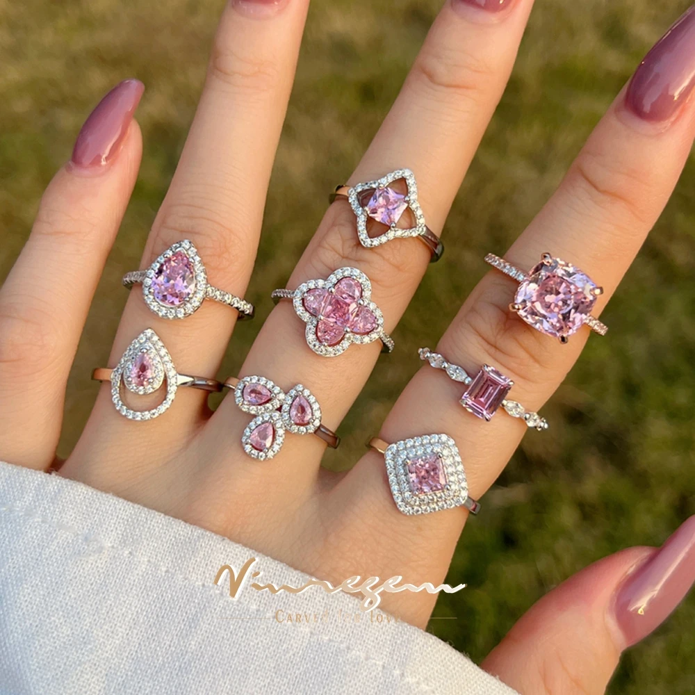 Vinregem Lab Pink Sapphire Gemstone 100% 925 Sterling Silver Fashion Ring for Women Engagement Fine Jewelry Gifts Free Shipping
Vinregem Lab Pink Sapphire Gemstone 100% 925 Sterling Silver Fashion Ring for Women Engagement Fine Jewelry Gifts Free Shipping