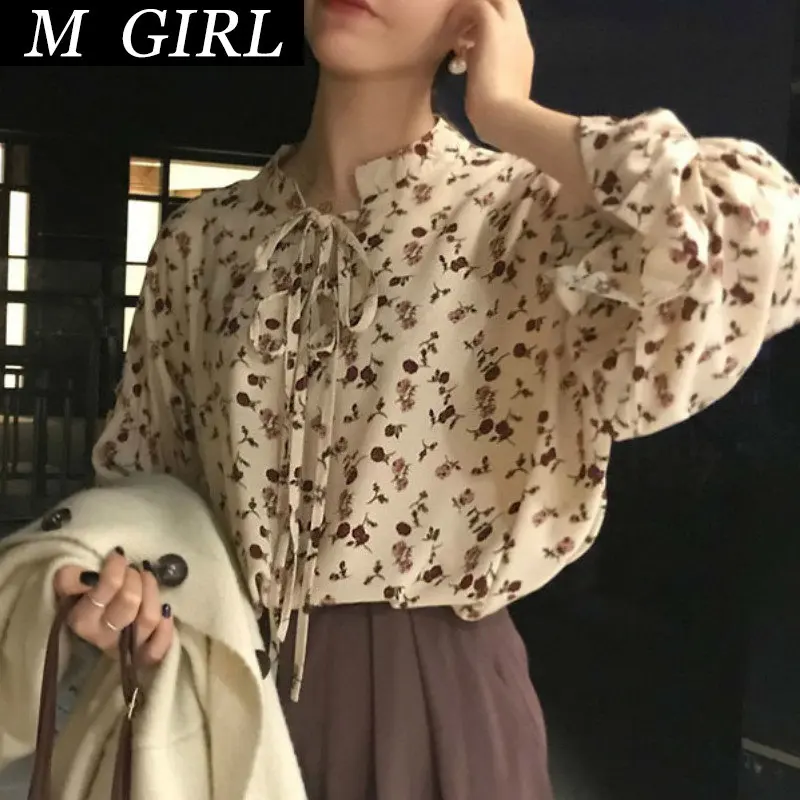 M GIRLS Blouses Women Fashion Retro Kawaii European Style Chiffon Ladies Puff Sleeve Floral Casual Temperament Tender Comfortabl
M GIRLS Blouses Women Fashion Retro Kawaii European Style Chiffon Ladies Puff Sleeve Floral Casual Temperament Tender Comfortabl