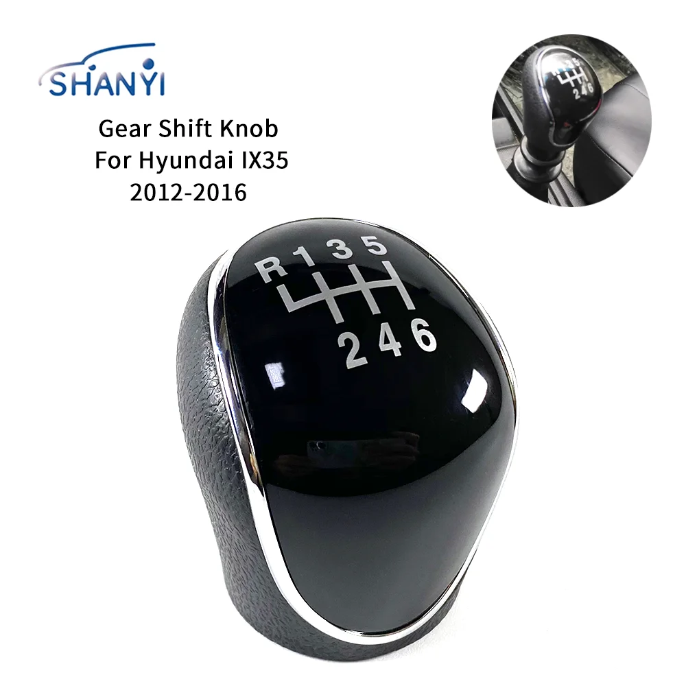 

6 Speed Manual Stick Gear Shift Knob Lever Shifter Head Handball Gearbox Handles Stick Lever Head For Hyundai IX35 2012-2016