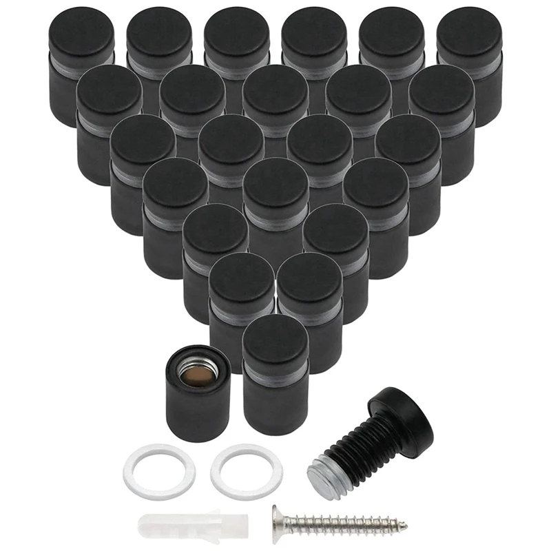 24Pcs Standoff Screws, Wall Sign Standoff Mounting Hardware Advertising Glass Standoff Nail For Hanging, Black
24Pcs Standoff Screws, Wall Sign Standoff Mounting Hardware Advertising Glass Standoff Nail For Hanging, Black