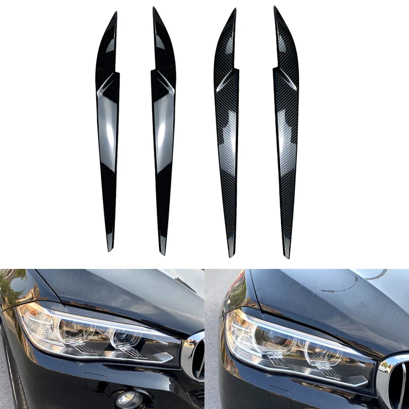 New Glossy Carbon Car Front Headlight Eyebrow Eyelid Stickers For BMW X5 X6 F15 F16 2014-2018 Auto Head Lamp Light Trim Sticker
New Glossy Carbon Car Front Headlight Eyebrow Eyelid Stickers For BMW X5 X6 F15 F16 2014-2018 Auto Head Lamp Light Trim Sticker