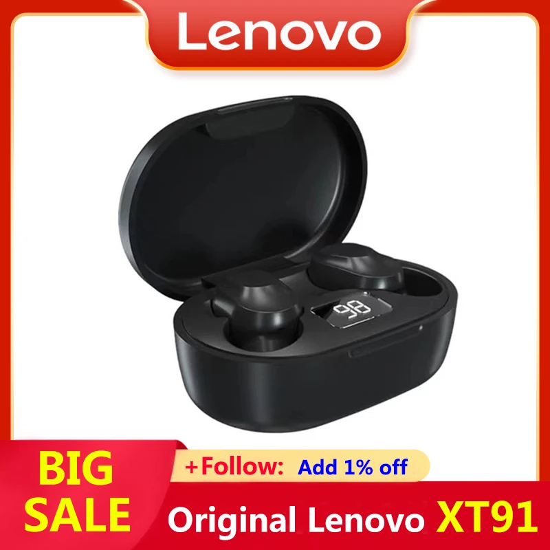 Original Lenovo XT91 TWS Bluetooth Headphones Wireless Earphone Low Latency Professional Gaming Earbuds HIFI Music Headset Gamer
Original Lenovo XT91 TWS Bluetooth Headphones Wireless Earphone Low Latency Professional Gaming Earbuds HIFI Music Headset Gamer