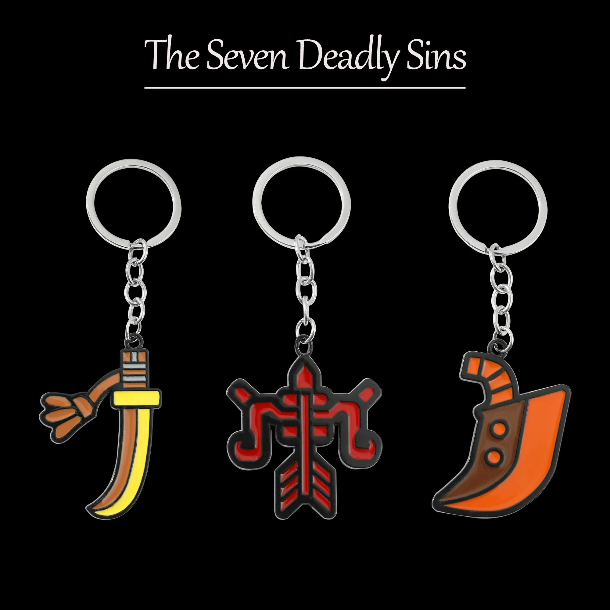 Anime The Seven Deadly Sins Metal Enamel Pendant Keychain Meliodas LostVayne Herritt Keyrings for Car Key Backpack Accessories
Anime The Seven Deadly Sins Metal Enamel Pendant Keychain Meliodas LostVayne Herritt Keyrings for Car Key Backpack Accessories