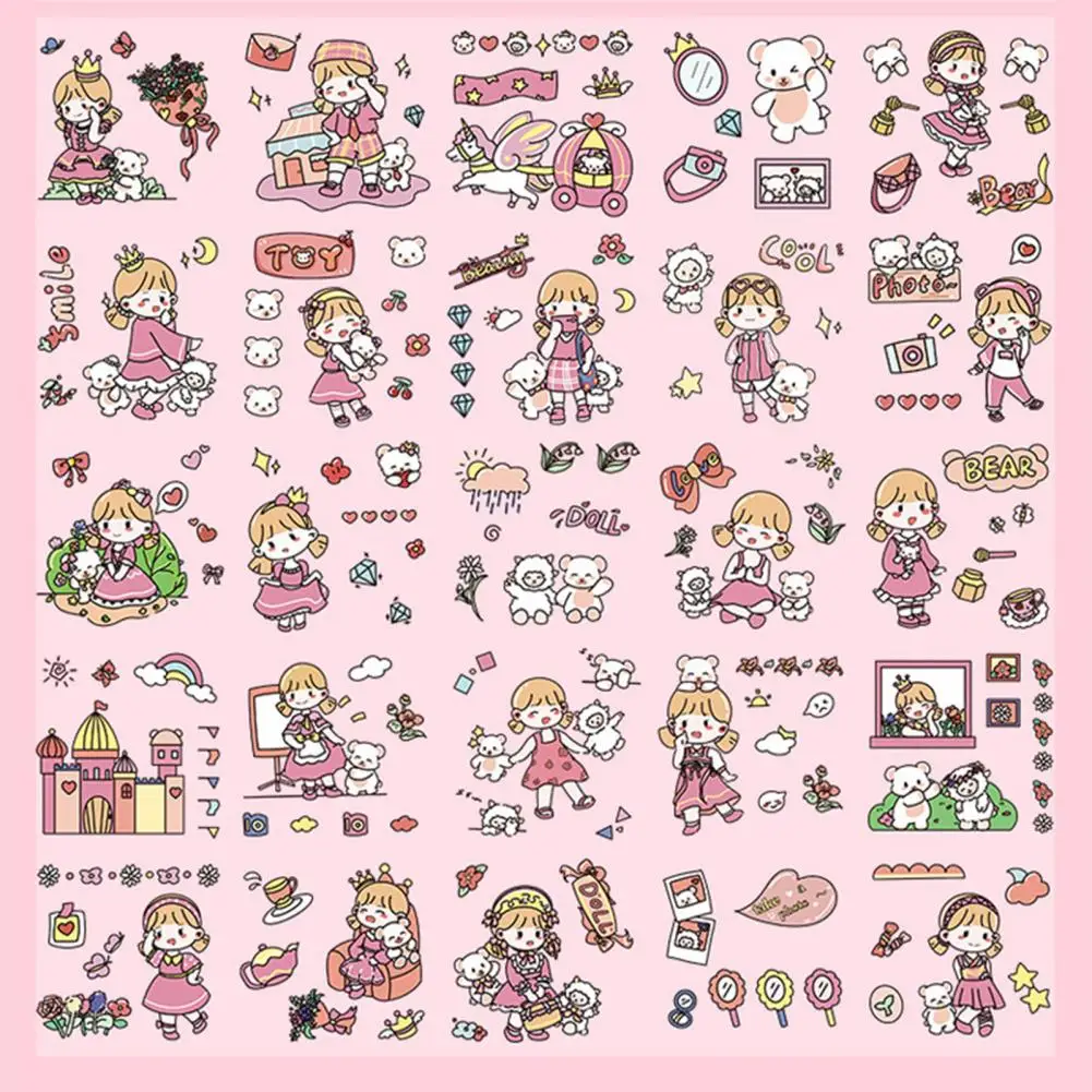 100Pcs Scrapbook Stickers Eco-friendly Adorable Lovely for Children Cartoon Stickers Stationery Stickers 
100Pcs Scrapbook Stickers Eco-friendly Adorable Lovely for Children Cartoon Stickers Stationery Stickers