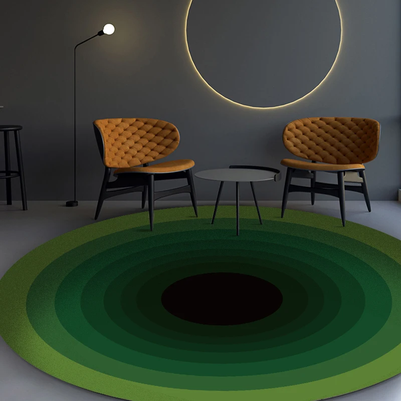 Vintage Personality Round Carpet Green Gradient Vision Design Floor Mat for Bedroom Kids Room Computer Chair Music Shop Area Rug
Vintage Personality Round Carpet Green Gradient Vision Design Floor Mat for Bedroom Kids Room Computer Chair Music Shop Area Rug