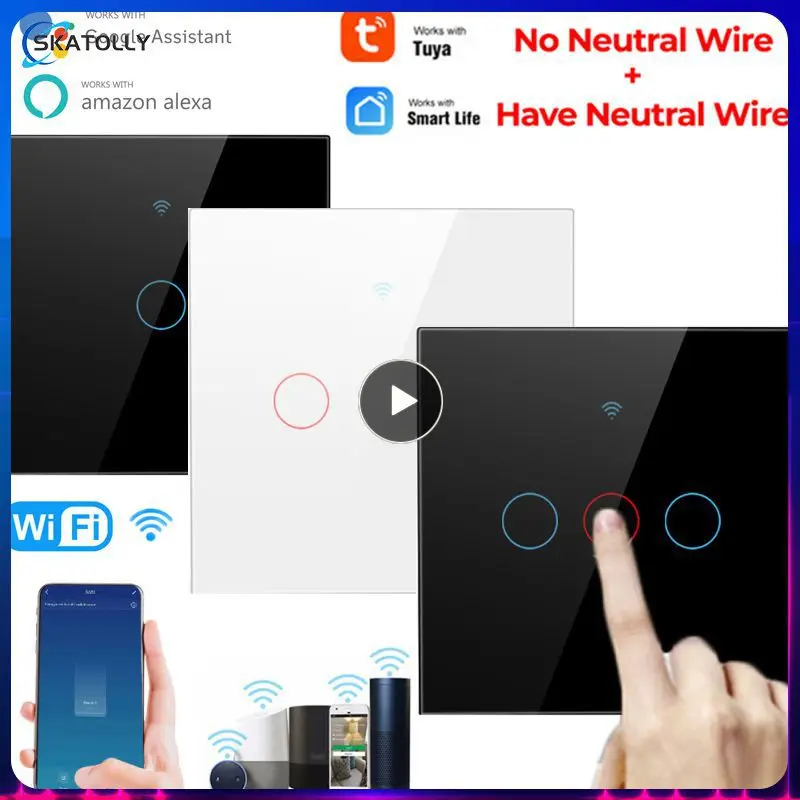 App Control Single Fire Switch Voice Control Wall Button Smart Home Remote Control Smart Touch Switch Wifi Switch Timing Tuya 
App Control Single Fire Switch Voice Control Wall Button Smart Home Remote Control Smart Touch Switch Wifi Switch Timing Tuya