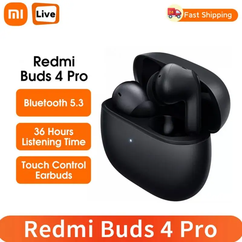 Xiaomi Redmi Buds 4 Pro Bluetooth Earphone TWS True Wireless Earbuds Noise Cancelling 3 Mic Wireless Headphones ANC Headset
Xiaomi Redmi Buds 4 Pro Bluetooth Earphone TWS True Wireless Earbuds Noise Cancelling 3 Mic Wireless Headphones ANC Headset