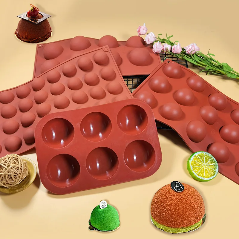 Kitchen Bakeware Accessories Tools DIY Decor Silicone Cake Mold Chocolate Dessert Mousse Ice Cream Pastry Half Ball Sphere Mould
Kitchen Bakeware Accessories Tools DIY Decor Silicone Cake Mold Chocolate Dessert Mousse Ice Cream Pastry Half Ball Sphere Mould