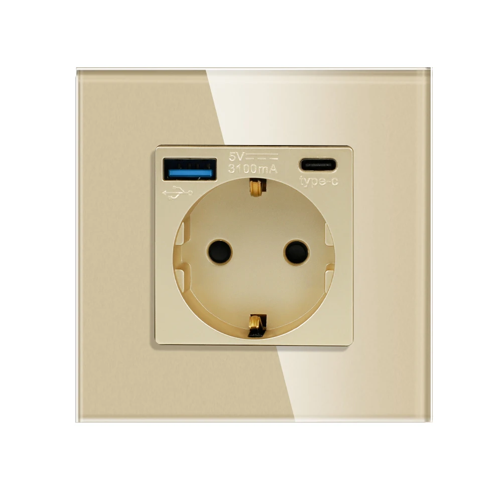 Bingoelec Розетка Schuko с USB Type-C 20W
Bingoelec Розетка Schuko с USB Type-C 20W