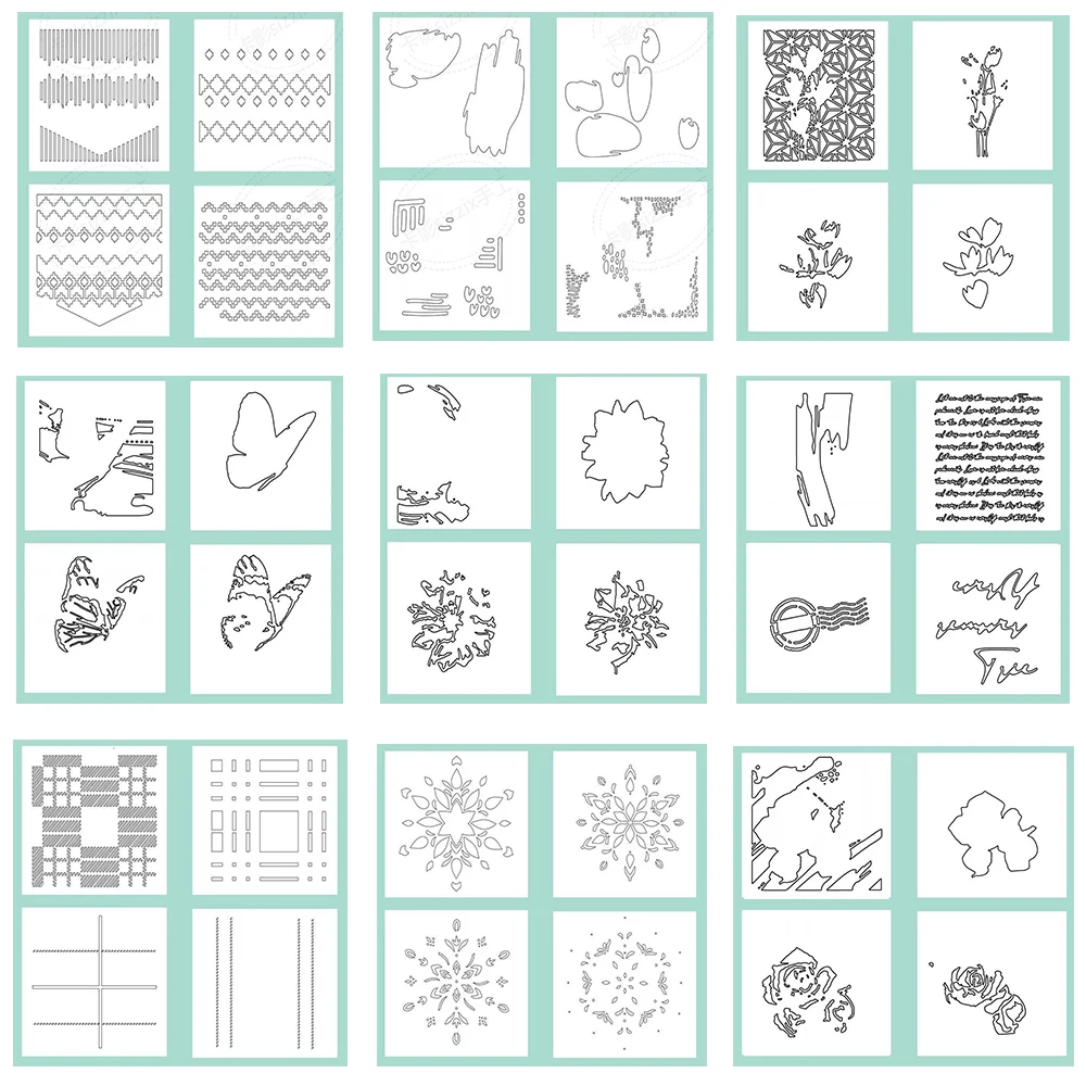 2022 New Arrival Floral Butterfly Plastic Layered Stencils For Handmade Diy Paper Card Album Scrapbook Embossing Craft Stencils
2022 New Arrival Floral Butterfly Plastic Layered Stencils For Handmade Diy Paper Card Album Scrapbook Embossing Craft Stencils