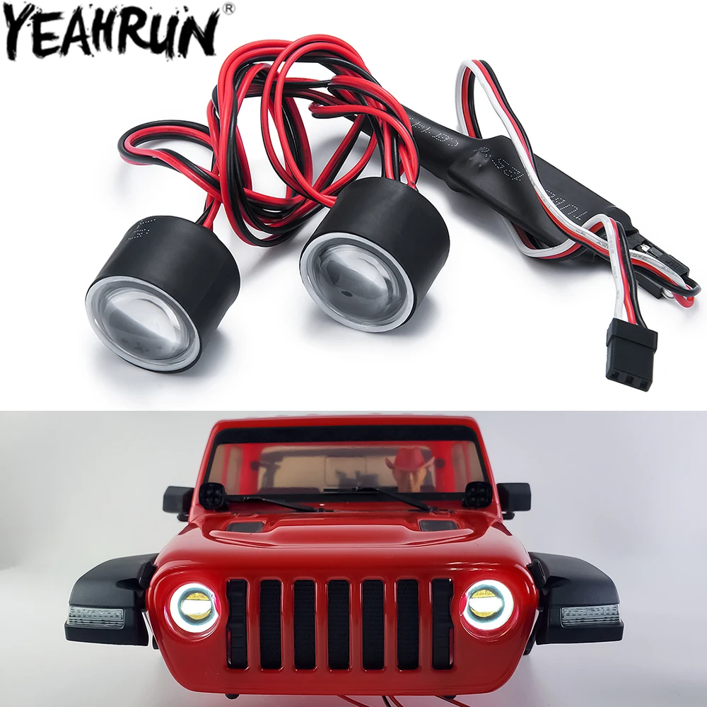 YEAHRUN RC Car LED Lights Angel Eyes 22mm 2LEDs Headlights DC 3.7-5V 0.5A for 1/10 RC Crawler Axial SCX10 III AXI03007 3006
YEAHRUN RC Car LED Lights Angel Eyes 22mm 2LEDs Headlights DC 3.7-5V 0.5A for 1/10 RC Crawler Axial SCX10 III AXI03007 3006