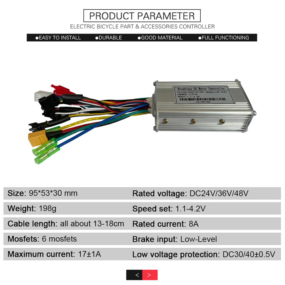 36/48V 17A Sine Wave Controller Throttle GD01 Display Sine Wave Controller For E-bike MTB Durable And Practical
36/48V 17A Sine Wave Controller Throttle GD01 Display Sine Wave Controller For E-bike MTB Durable And Practical