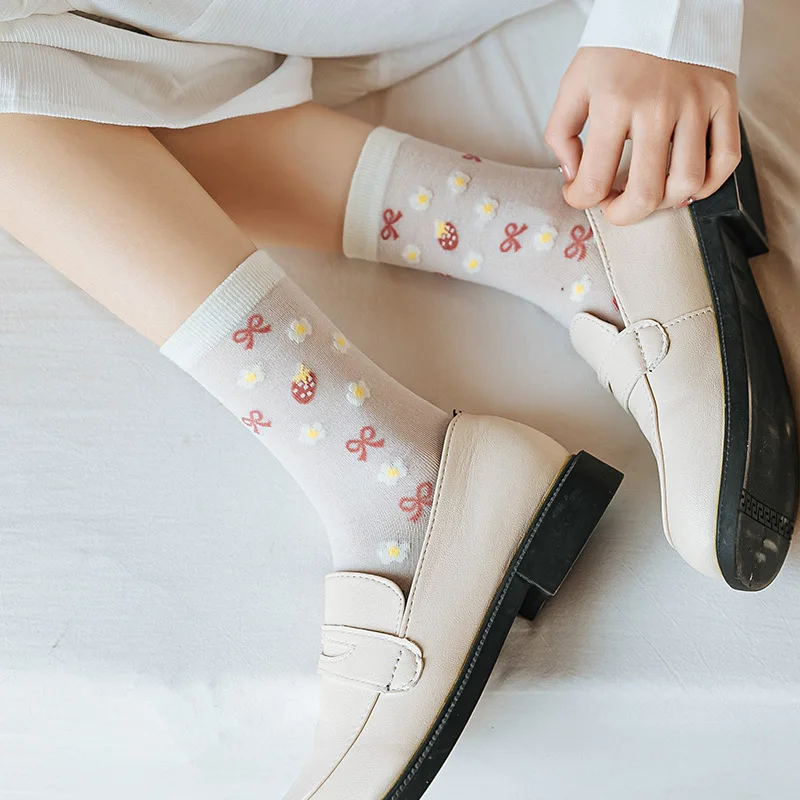 Spring Summer White Lace Women's Socks Middle Tube Socks Thin Section Lolita Japanese Cute Girl Breathable Soft Socks
Spring Summer White Lace Women's Socks Middle Tube Socks Thin Section Lolita Japanese Cute Girl Breathable Soft Socks