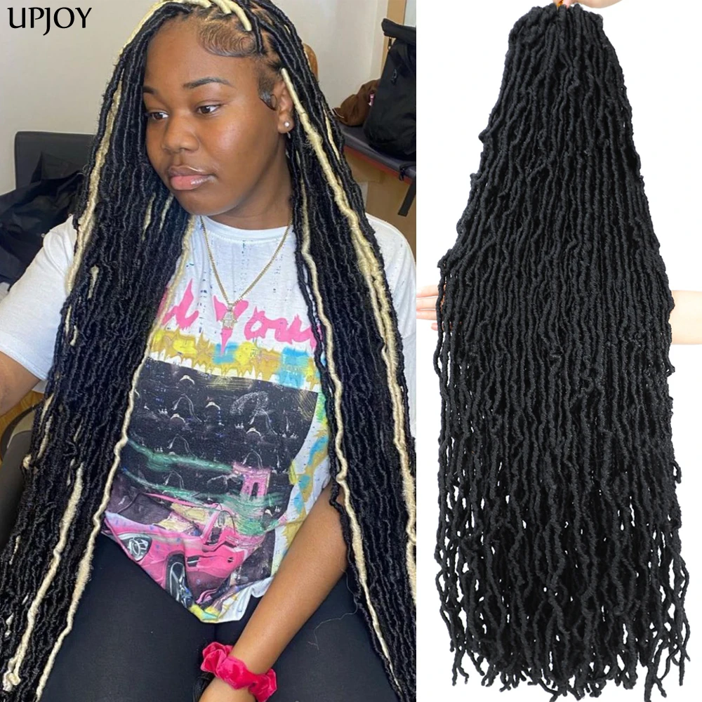 

24 18 36 inch Soft Locs Crochet Hair Braid 1- 6 packs New Styles Faux Locs Crochet Braiding Hair for Black Women 21 Strands/Pack