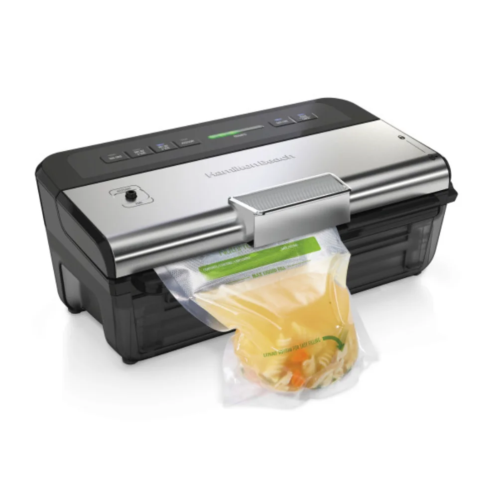 NutriFresh Food Vacuum Sealer Machine for Liquids and Food Preservation with 2-Roll Storage & Starter Kit, Model 78218 
NutriFresh Food Vacuum Sealer Machine for Liquids and Food Preservation with 2-Roll Storage & Starter Kit, Model 78218