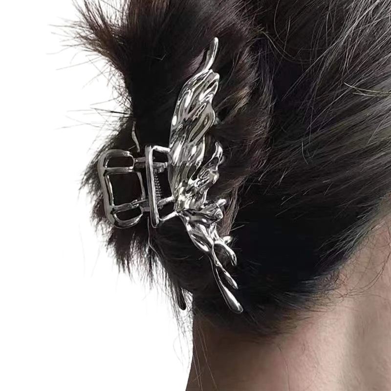 Зажимы-бабочки для волос, Нескользящие зажимы для густых волос средней длины, тонкие зажимы для волос, серебристого цвета, T8DE
Зажимы-бабочки для волос, Нескользящие зажимы для густых волос средней длины, тонкие зажимы для волос, серебристого цвета, T8DE