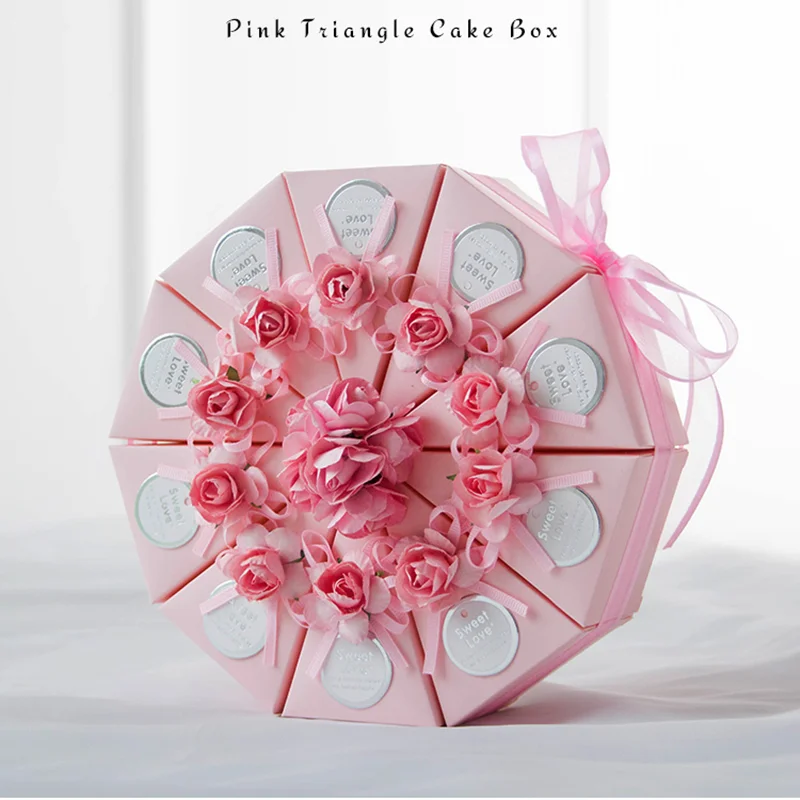20pcs Blue/Pink Flower Triangular Cake Style Wedding Party Candy Boxes Gift Box Box for wedding guests Bomboniera
20pcs Blue/Pink Flower Triangular Cake Style Wedding Party Candy Boxes Gift Box Box for wedding guests Bomboniera