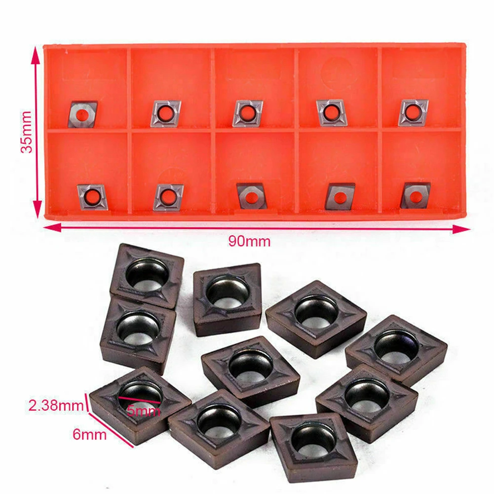 10Pcs CCMT060204 Carbide Inserts For Lathe Turning Tool Holder For Machining Steel Cast Iron Soft Stainless Steel Aluminum Wire
10Pcs CCMT060204 Carbide Inserts For Lathe Turning Tool Holder For Machining Steel Cast Iron Soft Stainless Steel Aluminum Wire