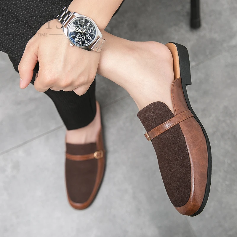 WEH New Men Breathable Mules Buckle Design Man Loafer Summer Casual Shoes Lightweight Half Shoes Outdoor Slippers Big Size 48
WEH New Men Breathable Mules Buckle Design Man Loafer Summer Casual Shoes Lightweight Half Shoes Outdoor Slippers Big Size 48