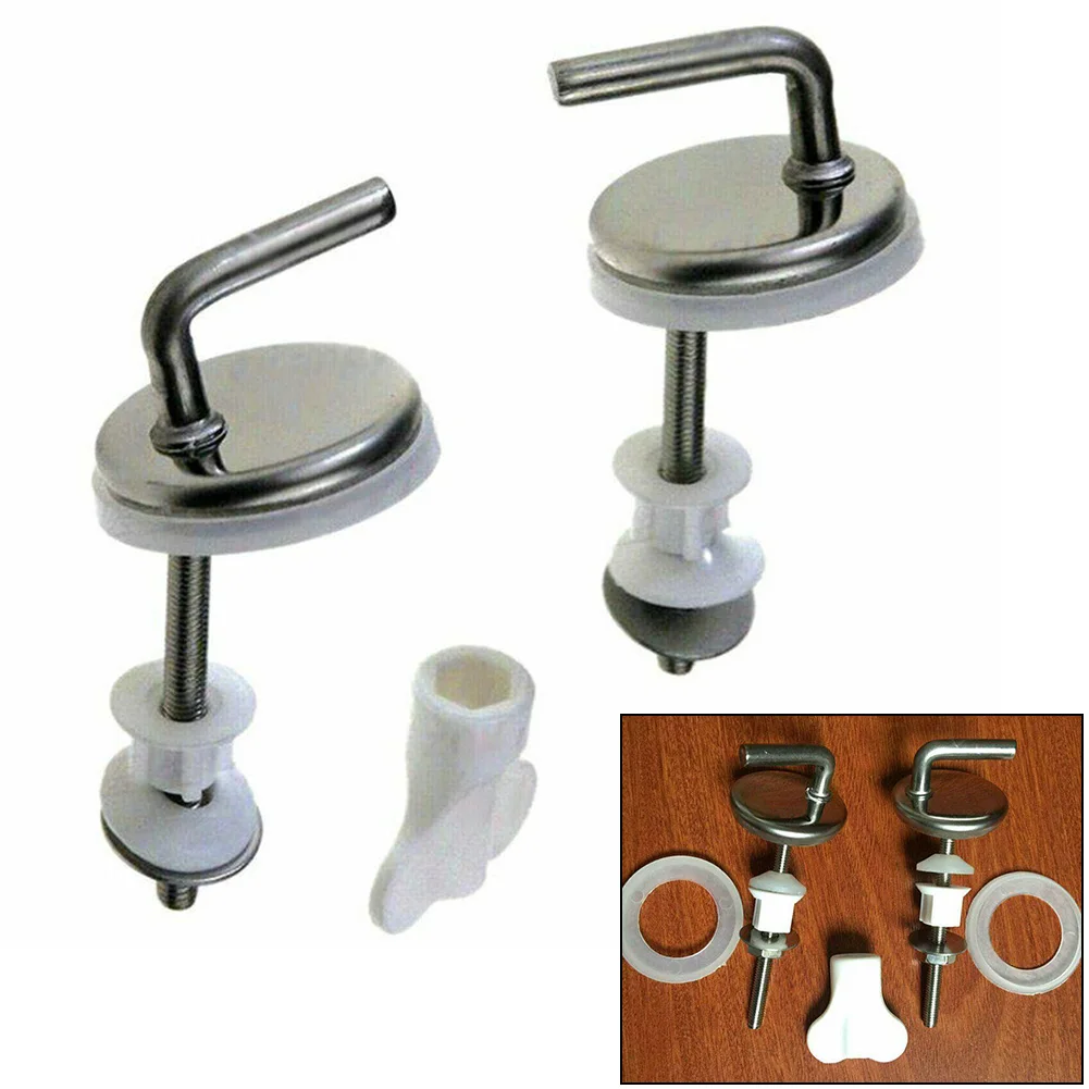 1Pair Toilet Seat Hinge Fitting Replacement Stainless Steel Mounting Screw Toilet Seat Cover Hinges Quick Release Toilet Hinge
1Pair Toilet Seat Hinge Fitting Replacement Stainless Steel Mounting Screw Toilet Seat Cover Hinges Quick Release Toilet Hinge