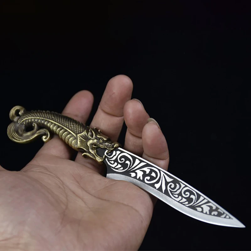 Longquan Kitchen Knife copper handle Handmade Forged Steel 4 Inch Sharp Utility Boning Hunting Barbecue Cleaver Viking BBQ Knife
Longquan Kitchen Knife copper handle Handmade Forged Steel 4 Inch Sharp Utility Boning Hunting Barbecue Cleaver Viking BBQ Knife
