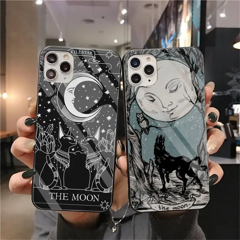 Witches moon Tarot Mystery totem Phone Case Tempered Glass For iPhone 13 12 Mini 11 Pro XR XS MAX 8 X 7 Plus SE 2020 Soft Cover
Witches moon Tarot Mystery totem Phone Case Tempered Glass For iPhone 13 12 Mini 11 Pro XR XS MAX 8 X 7 Plus SE 2020 Soft Cover
