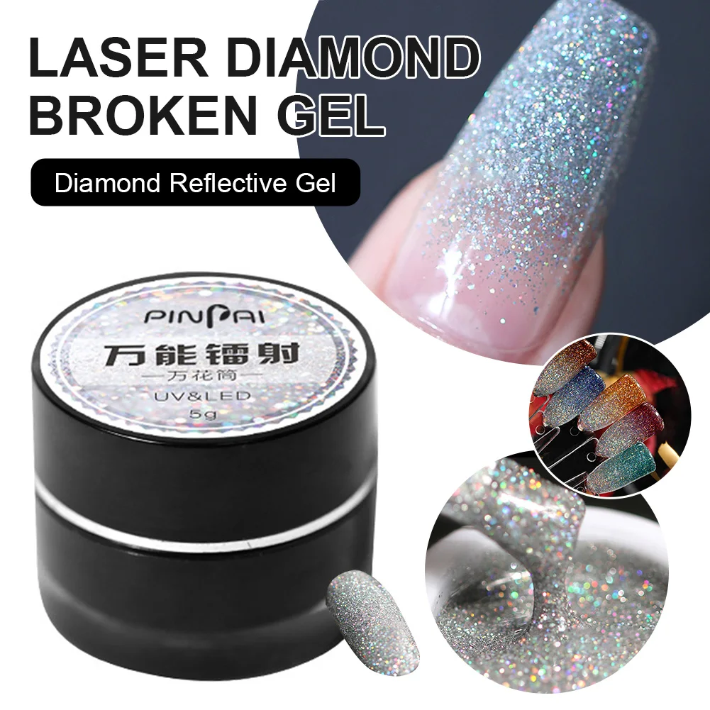 Diamond Reflective Gel Nail Polish Laser Flashing Diamond Broken UV LED Gel Polish Varnish Nail Art Supplies Gel nail polish
Diamond Reflective Gel Nail Polish Laser Flashing Diamond Broken UV LED Gel Polish Varnish Nail Art Supplies Gel nail polish