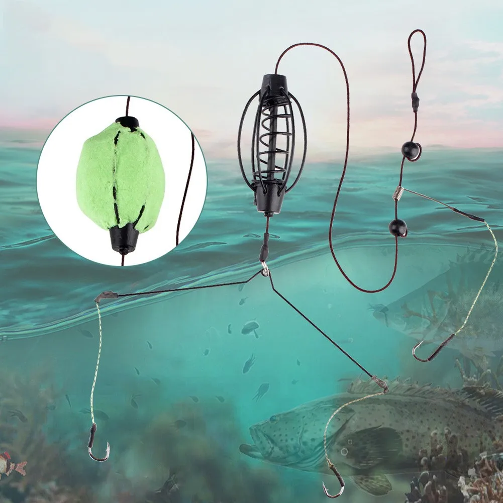 35cm Fishing Baits Cages Hook 1pc Carp Fishing Feeder Rig Set Inline Method Feeder Tackle Fish Tackle Accessories Pesca Iscas
35cm Fishing Baits Cages Hook 1pc Carp Fishing Feeder Rig Set Inline Method Feeder Tackle Fish Tackle Accessories Pesca Iscas
