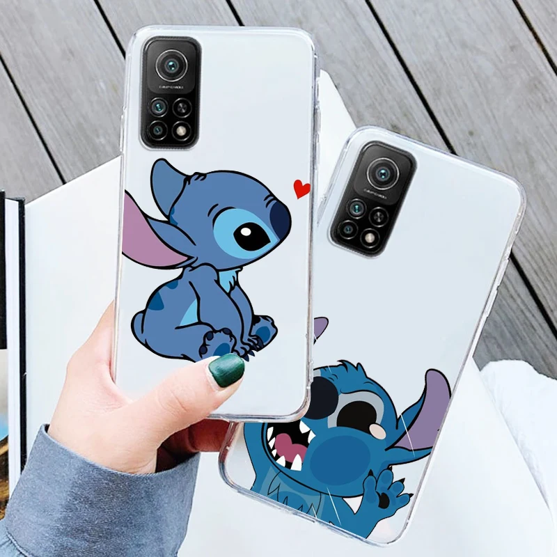 

Disney Lilo & Stitch Art Transparent Cover Phone Case For Xiaomi Redmi K50 K40 Gaming 10 10C 9AT 9A 9C 9T 8 7A 6A 5 5G Armour
