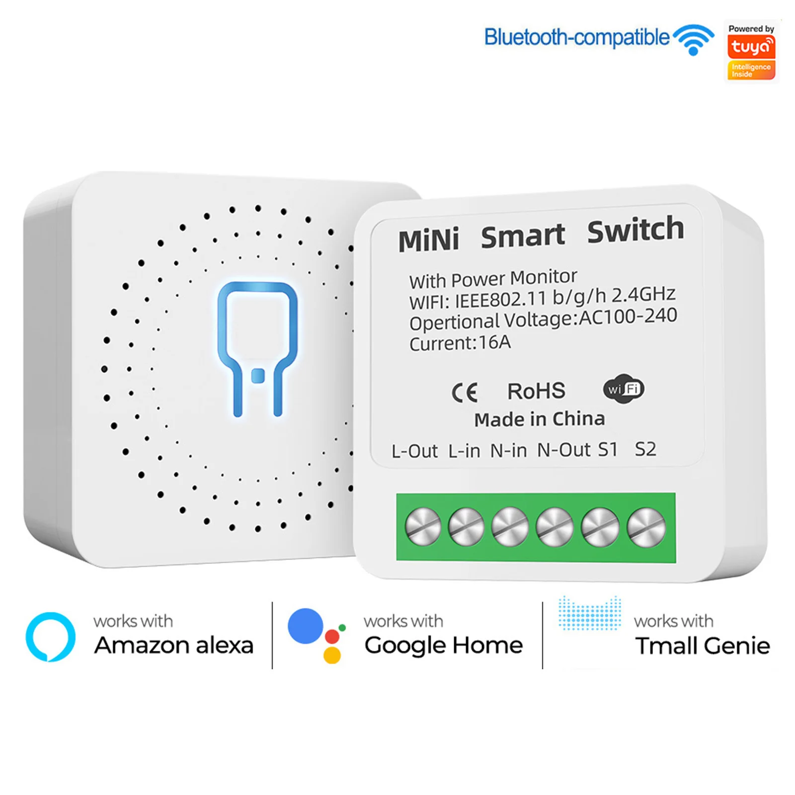 Tuya Smart RF IR Remote Control WiFi Smart Home For Air Conditioner ALL TV Support Alexa,Google Home
Tuya Smart RF IR Remote Control WiFi Smart Home For Air Conditioner ALL TV Support Alexa,Google Home
