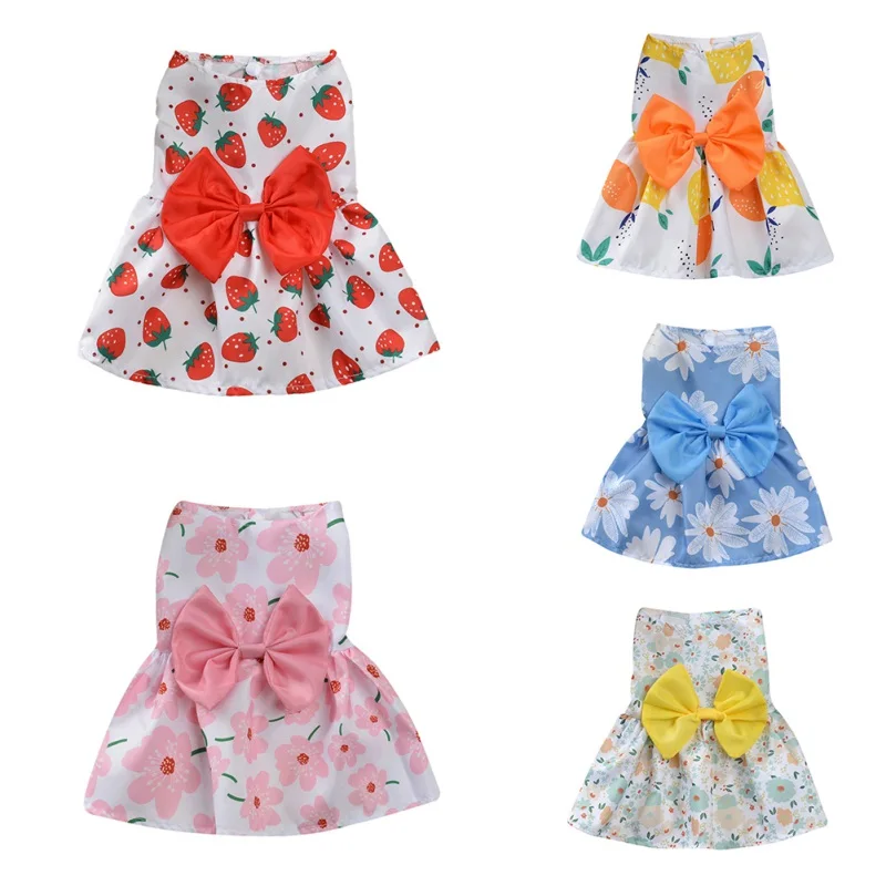 Dog Dress Floral Skirt Clothes for Small Dogs Bowknot Skirt Yorkies Chihuahua Clothes Summer Puppy Wedding Dresses ropa perro
Dog Dress Floral Skirt Clothes for Small Dogs Bowknot Skirt Yorkies Chihuahua Clothes Summer Puppy Wedding Dresses ropa perro