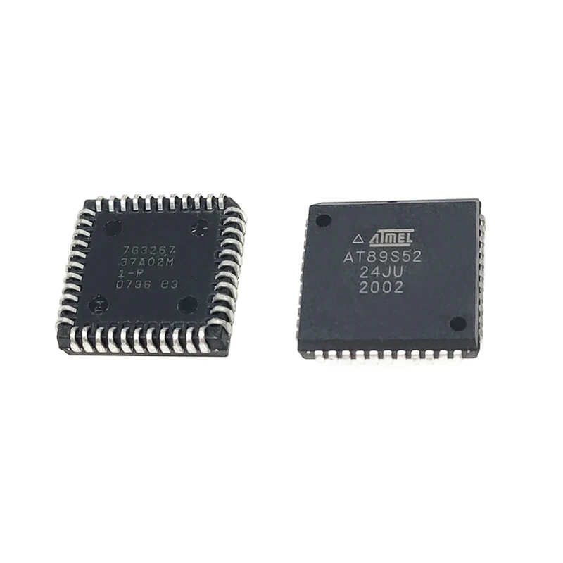 

1 Pieces AT89S52-24JU PLCC-44 (16.6x16.6) Silkscreen AT89S52 Microcontroller MCU Chip IC New Original