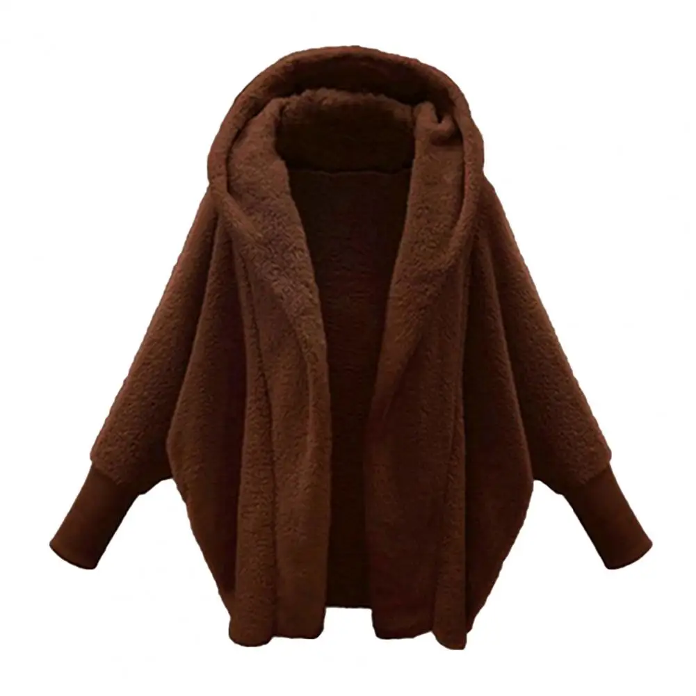 Women Coat Hooded Fleece Thermal Elastic Cuff Batwing Sleeves Lady Jacket Winter Jacket for Shopping
Women Coat Hooded Fleece Thermal Elastic Cuff Batwing Sleeves Lady Jacket Winter Jacket for Shopping
