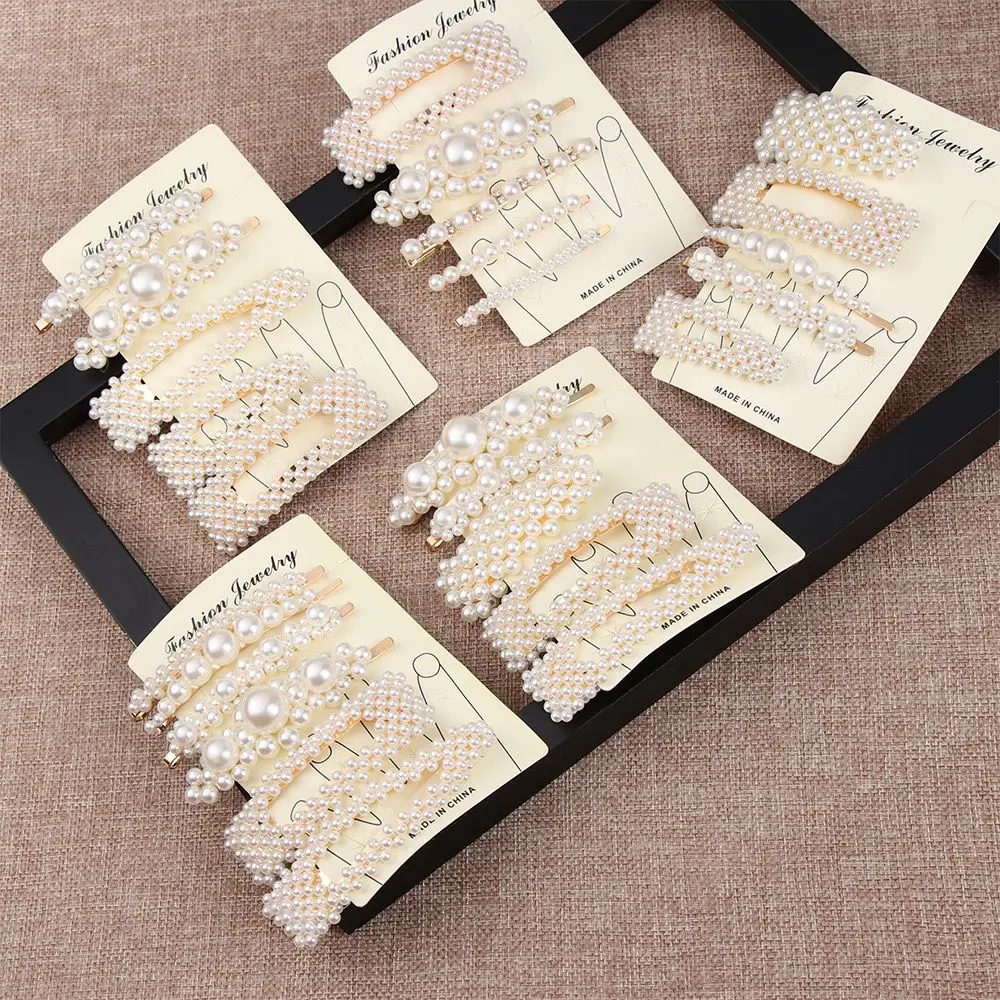 1 Set Solid Pearl Hair Clips Women Hair Barrette Fashion Hairpins Trendy Handmade Hair Accessorie Styling Tools for Girls Gifts
1 Set Solid Pearl Hair Clips Women Hair Barrette Fashion Hairpins Trendy Handmade Hair Accessorie Styling Tools for Girls Gifts