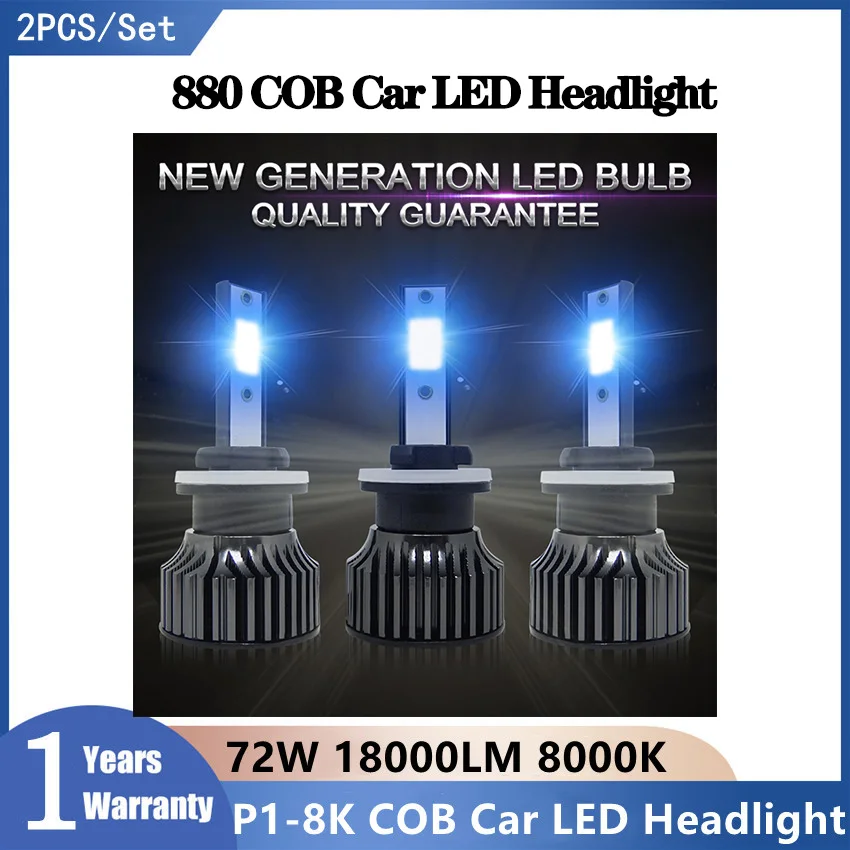 P1-8K 880 H7 LED Bulb H11 H4 COB Car LED Headlight 72W 18000LM 8000K H1 H3 Car Lights Fog Lamps 12V 24V Car Bulbs 2PCS/Set
P1-8K 880 H7 LED Bulb H11 H4 COB Car LED Headlight 72W 18000LM 8000K H1 H3 Car Lights Fog Lamps 12V 24V Car Bulbs 2PCS/Set
