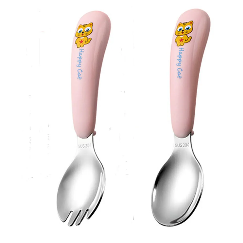 Stainless Steel Kids Spoon Baby Auxiliary Food Fork Kids Tableware Spoon Tableware Fun Eating Helper Children Tableware
Stainless Steel Kids Spoon Baby Auxiliary Food Fork Kids Tableware Spoon Tableware Fun Eating Helper Children Tableware