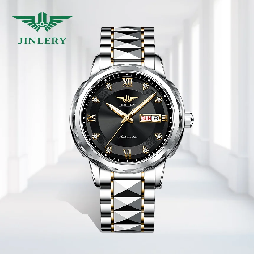 JINLERY Automatic Mechanical Watch for Men Luxury Brand Man Wristwatches Tungsten Steel Sapphire Glass Watches Relogio Masculino
JINLERY Automatic Mechanical Watch for Men Luxury Brand Man Wristwatches Tungsten Steel Sapphire Glass Watches Relogio Masculino