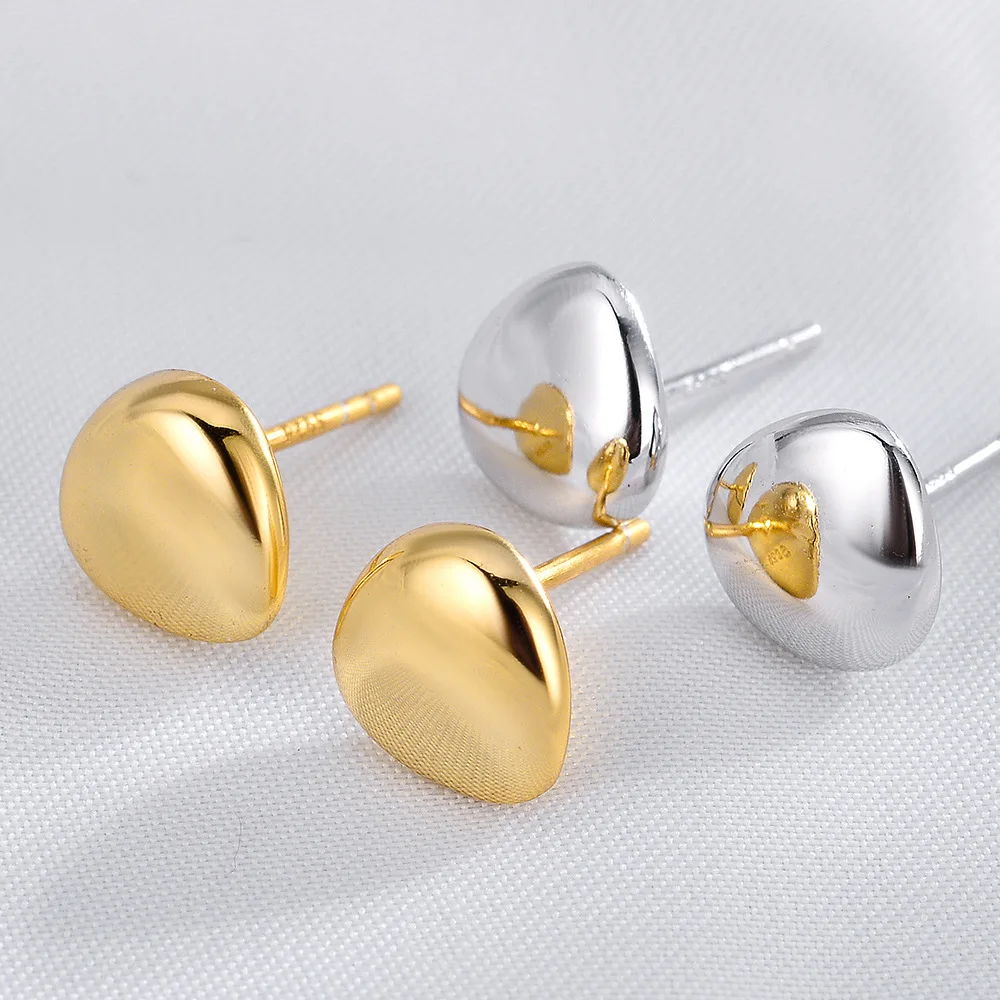 Youth of Vigor Thick Bean Heart Solid 925 Silver Piercing Earrings 18K Gold Tone Polished Ear Studs E1025
Youth of Vigor Thick Bean Heart Solid 925 Silver Piercing Earrings 18K Gold Tone Polished Ear Studs E1025
