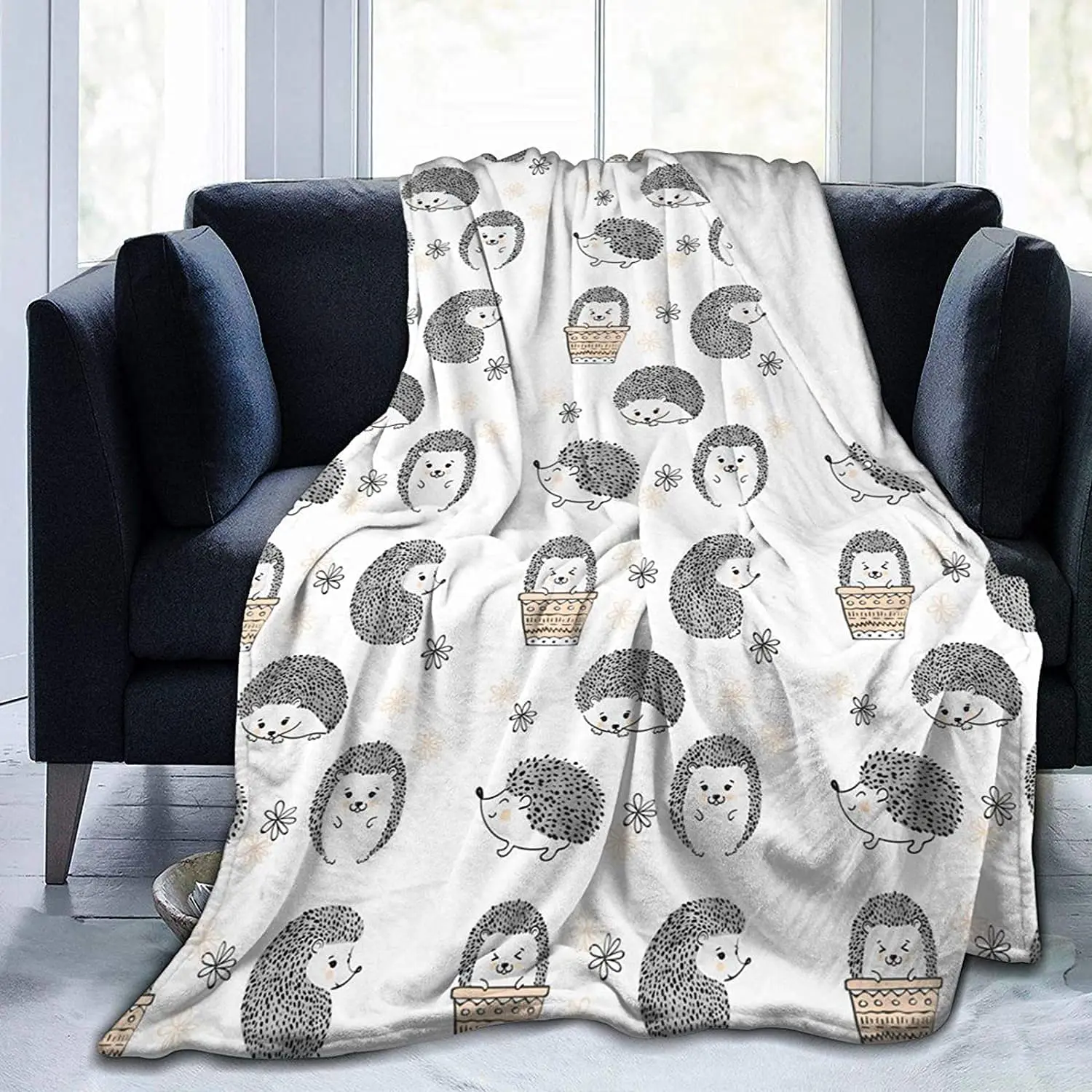 Hedgehogs Seamless Pattern Fleece Couch Blanket,Plush Warm Flannel Throws Blankets for Youth Adult 60"X50"
Hedgehogs Seamless Pattern Fleece Couch Blanket,Plush Warm Flannel Throws Blankets for Youth Adult 60"X50"