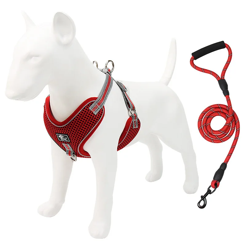 Pet Leash New Big Dog Chest Strap Reflective Breathable Rope Walking Rope Dog Supplies Collars, Harnesses & Leads 
Pet Leash New Big Dog Chest Strap Reflective Breathable Rope Walking Rope Dog Supplies Collars, Harnesses & Leads