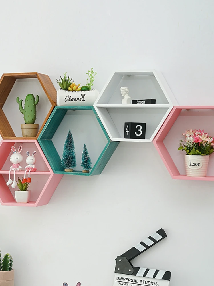 Nordic Style Wooden Decor Wall Mount Hexagonal Frame Books Toys Flower Pot Storage Shelf Holder Figurines Display Crafts Shelves
Nordic Style Wooden Decor Wall Mount Hexagonal Frame Books Toys Flower Pot Storage Shelf Holder Figurines Display Crafts Shelves