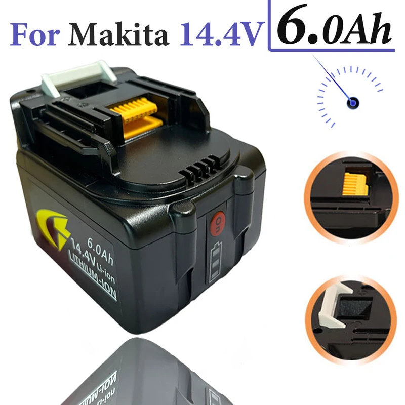 14.4V 6000mAh For Makita BL1430 Battery Power Tools Li-Ion Replace Screwdriver Rechargeable Batteries for BL1440 DA340DRF BDF343
14.4V 6000mAh For Makita BL1430 Battery Power Tools Li-Ion Replace Screwdriver Rechargeable Batteries for BL1440 DA340DRF BDF343